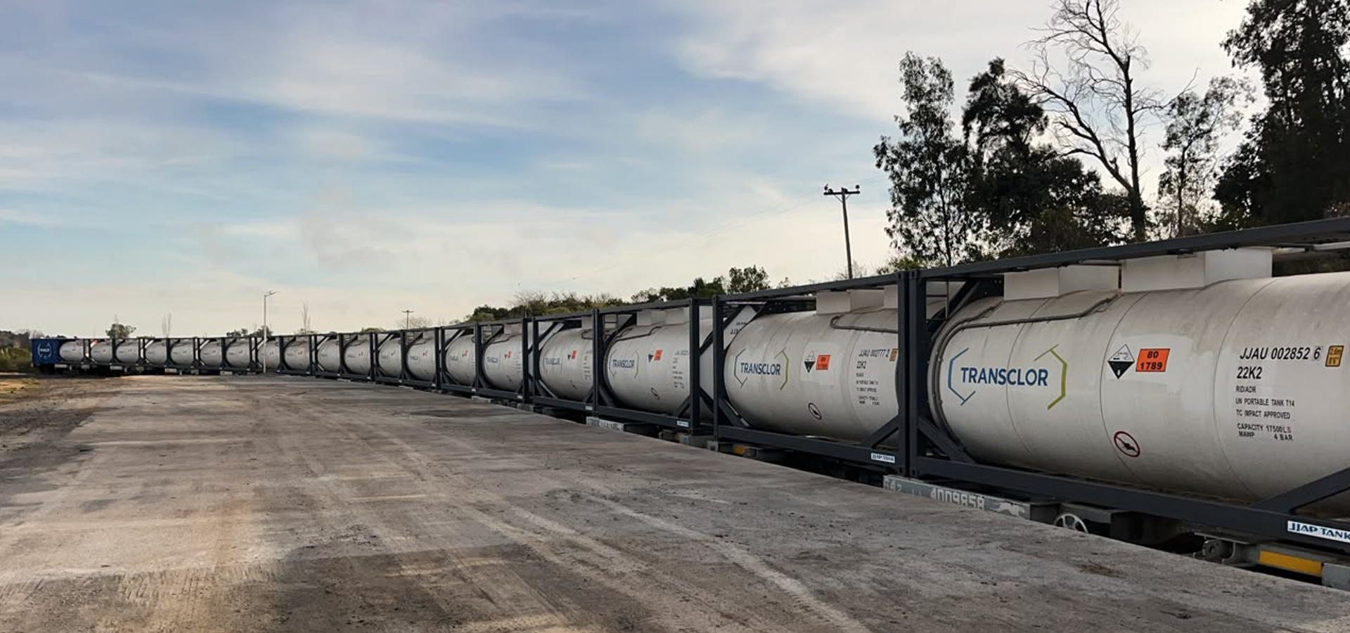 Grupo Euroamerica concretó el primer envío de un convoy ferroviario de ácido clorhídrico entre Pilar y Güemes, Salta
